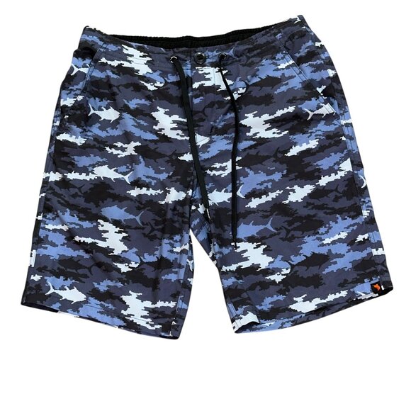 SALT LIFE Journey Boardshorts Swim Bottom Board Shorts Blue 30 Bathing Suit Pool - Picture 1 of 8